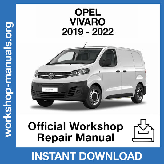 Opel Vivaro C (2019-2022) Official Workshop Repair Manual