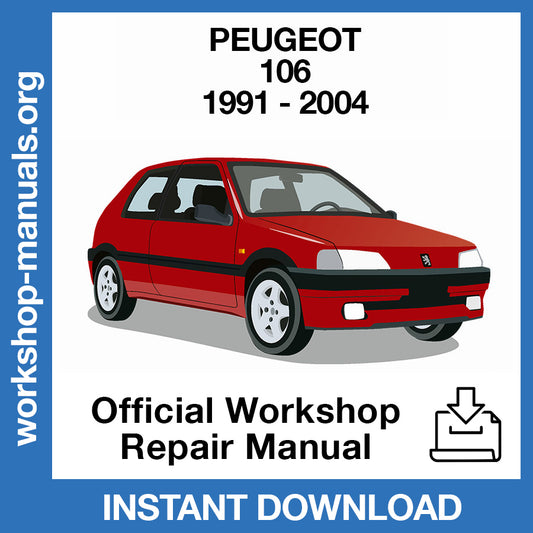 Peugeot 106 (1991-2004) Official Workshop Repair Manual