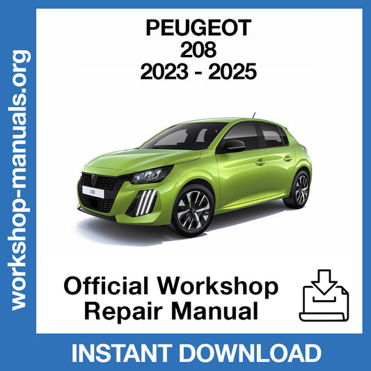 Peugeot 208 (2023-2025) Official Workshop Repair Manual