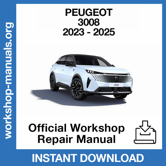 Peugeot 3008 (2023-2025) Official Workshop Repair Manual