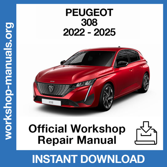 Peugeot 308 (2022-2025) Official Workshop Repair Manual