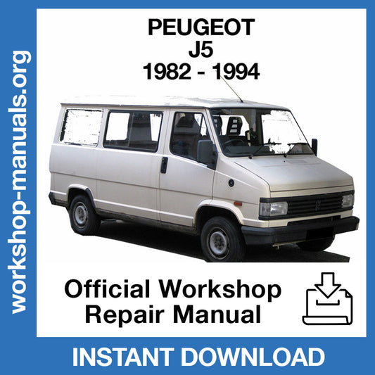 Peugeot J5 (1982-1994) Official Workshop Repair Manual
