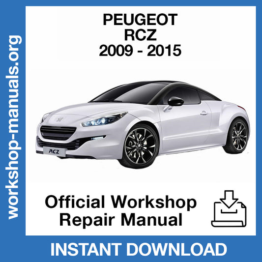Peugeot RCZ (2009-2015) Official Workshop Repair Manual