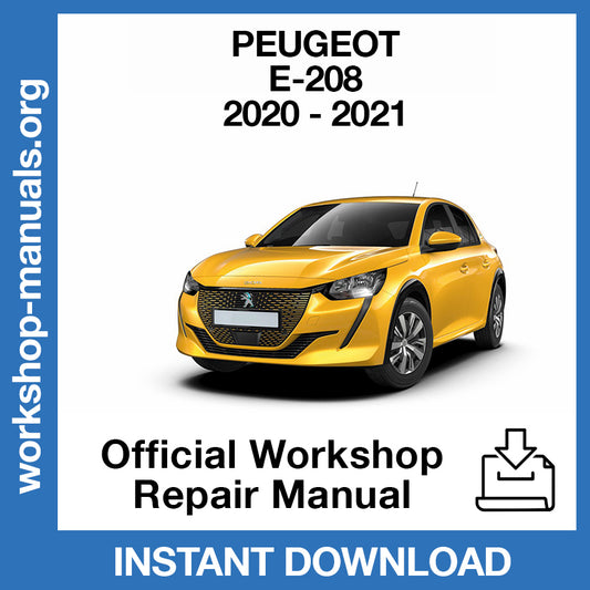 Peugeot e-208 (2020-2021) Official Workshop Repair Manual
