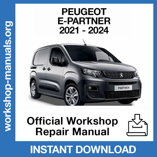 Peugeot e-Partner (2021-2024) Official Workshop Repair Manual