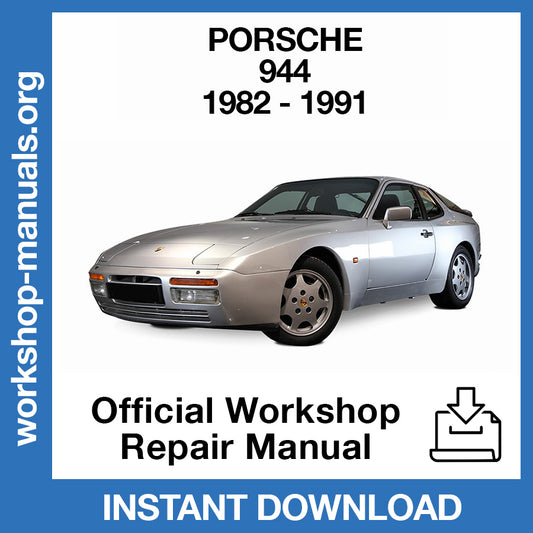 Porsche 944 (1982-1991) Official Workshop Repair Manual