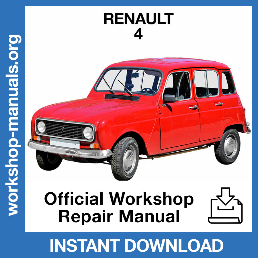 Renault 4 (1961-1992) Official Workshop Repair Manual