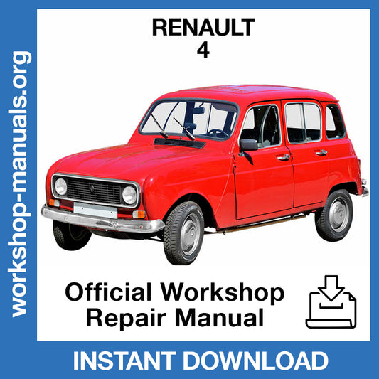 Renault 4 (1961-1992) Official Workshop Repair Manual