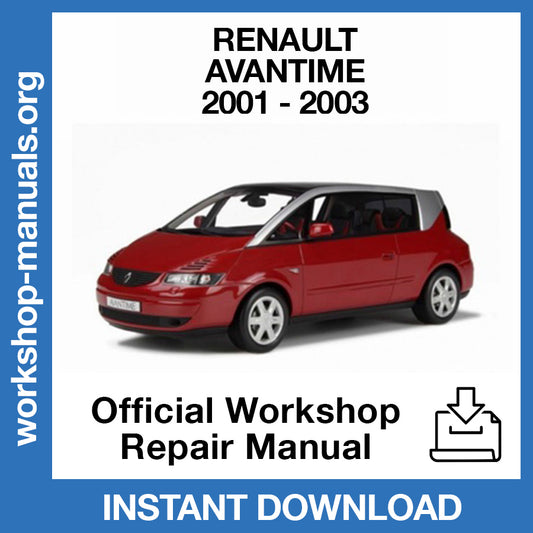 Renault Avantime (2001-2003) Official Workshop Repair Manual