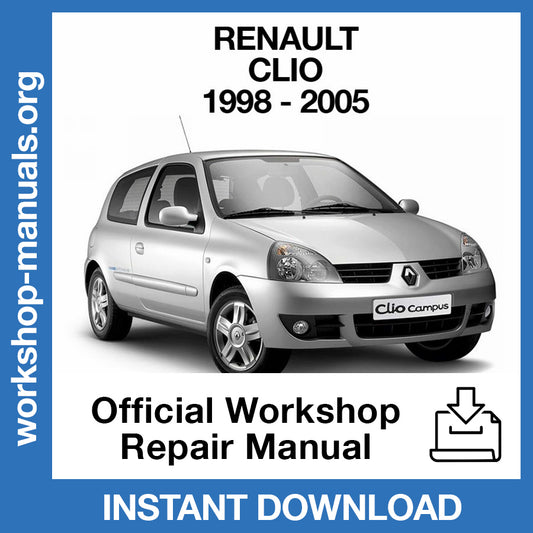 Renault Clio II X65 (1998-2005) Official Workshop Repair Manual
