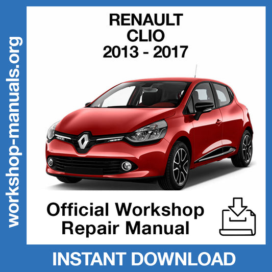 Renault Clio IV X98 (2013-2017) Official Workshop Repair Manual