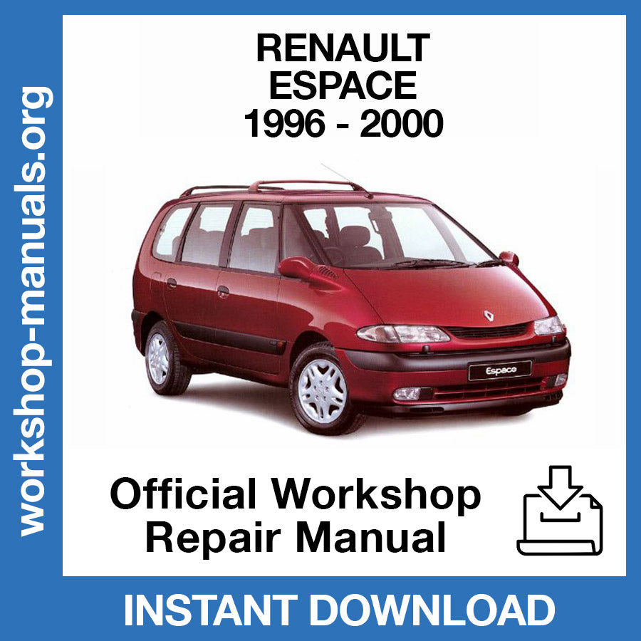 Renault Espace (1996-2000) Official Workshop Repair Manual