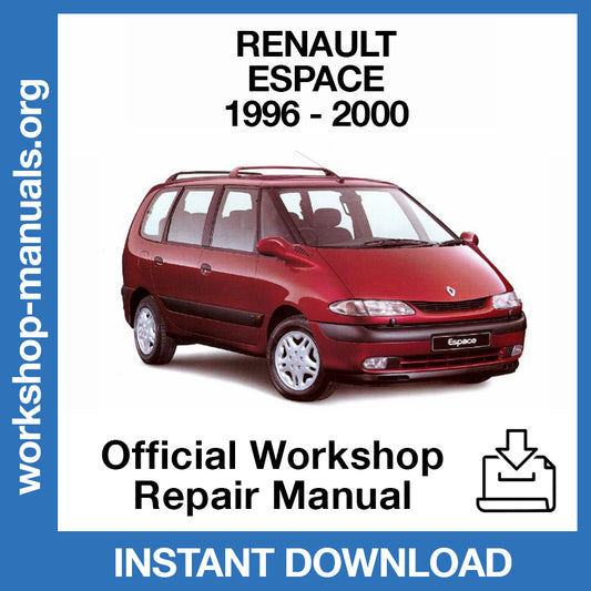 Renault Espace (1996-2000) Official Workshop Repair Manual