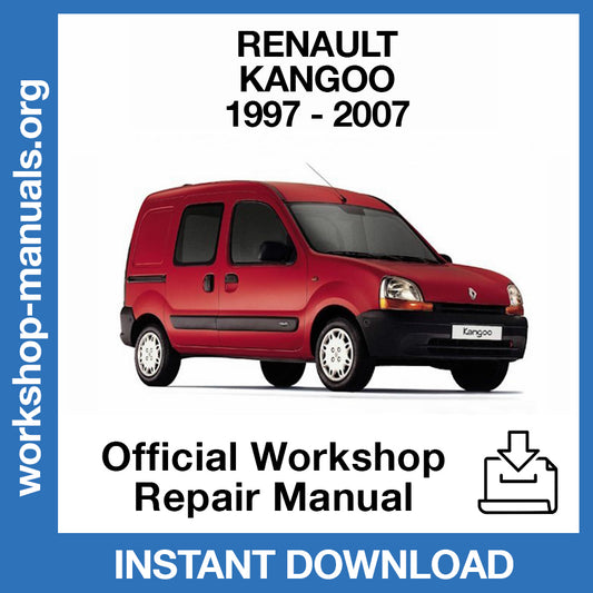 Renault Kangoo (1997-2007) Official Workshop Repair Manual