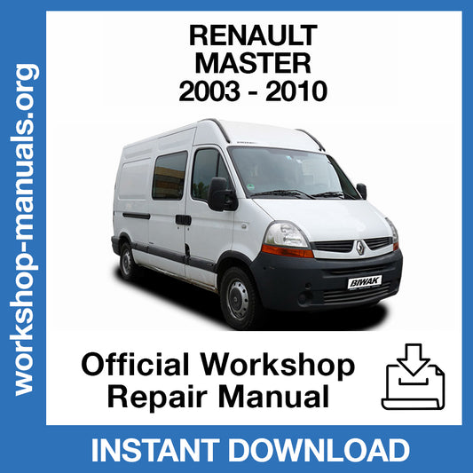 Renault Master (2003-2010) Official Workshop Repair Manual