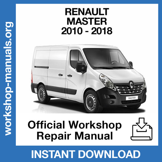 Renault Master III X62 (2010-2018) Official Workshop Repair Manual
