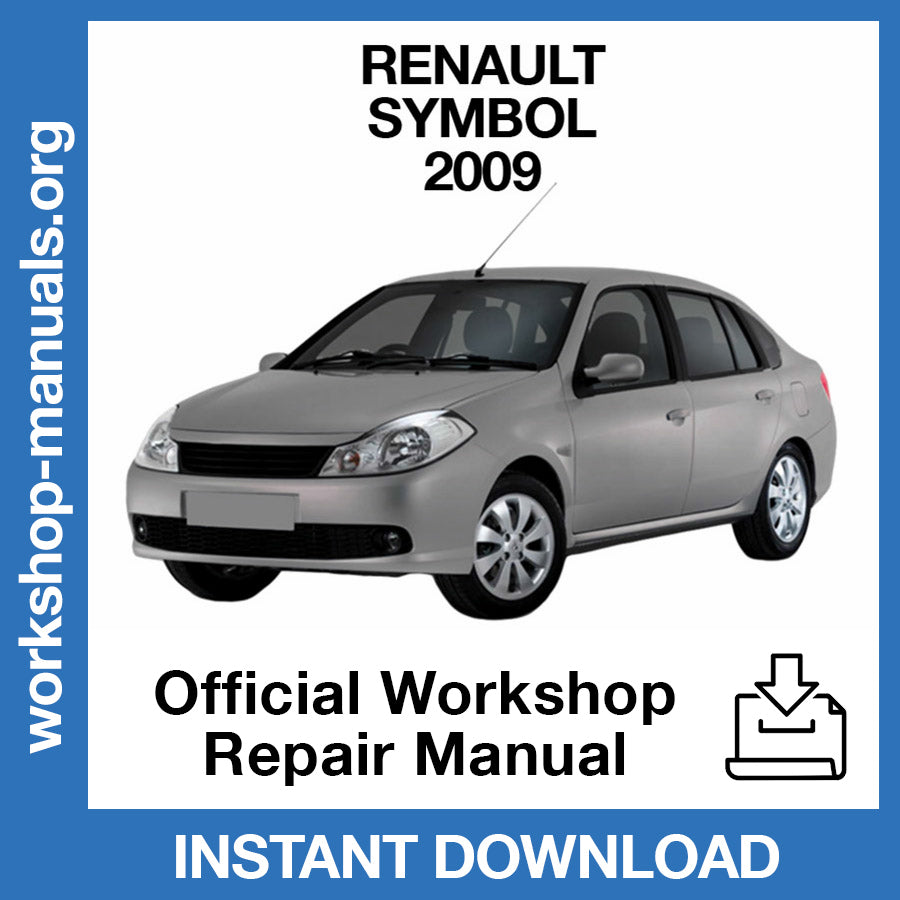 Renault Symbol (2009) Official Workshop Repair Manual