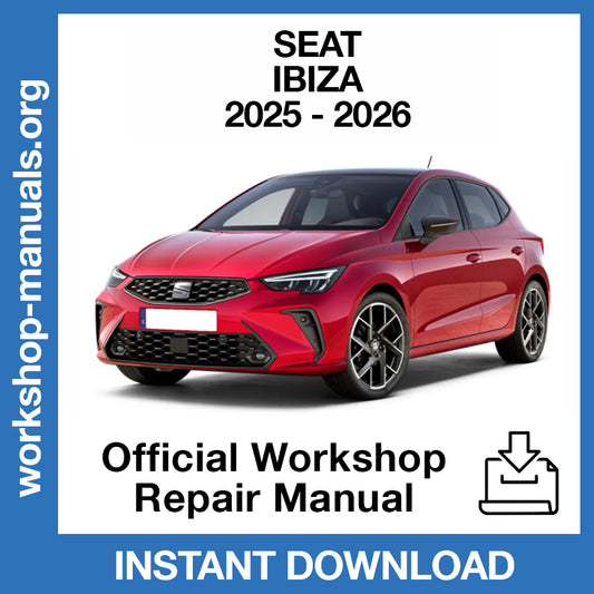 Seat Ibiza (2025-2026) Official Workshop Repair Manual