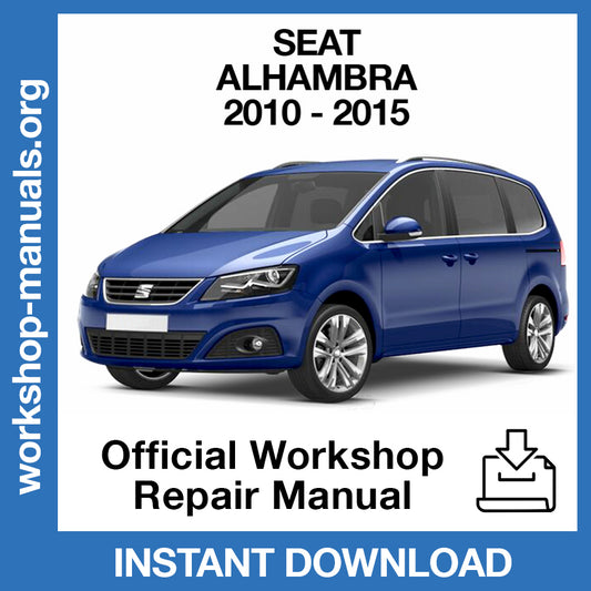 Seat Alhambra (2010-2015) Official Workshop Repair Manual