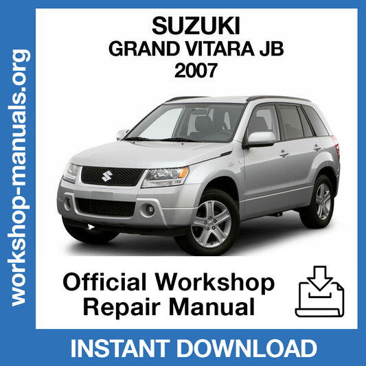 Suzuki Grand Vitara JB (2007) Official Workshop Repair Manual