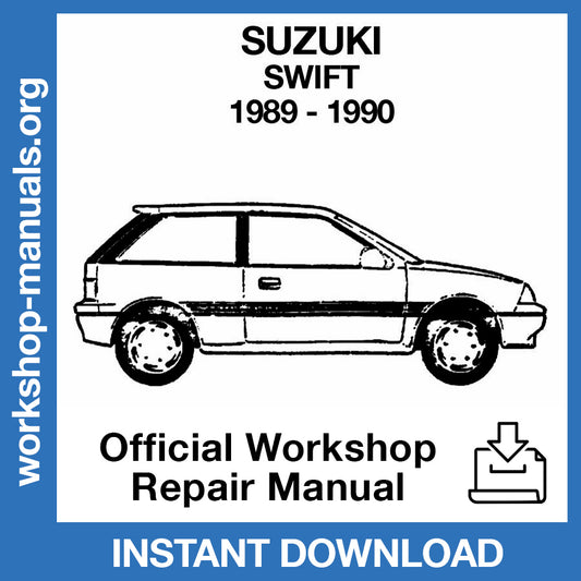 Suzuki Swift (1989-1990) Official Workshop Repair Manual