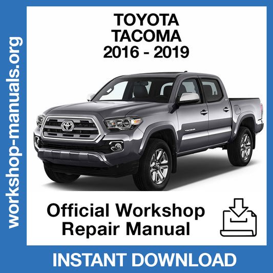 Toyota Tacoma (2016-2019) Official Workshop Repair Manual