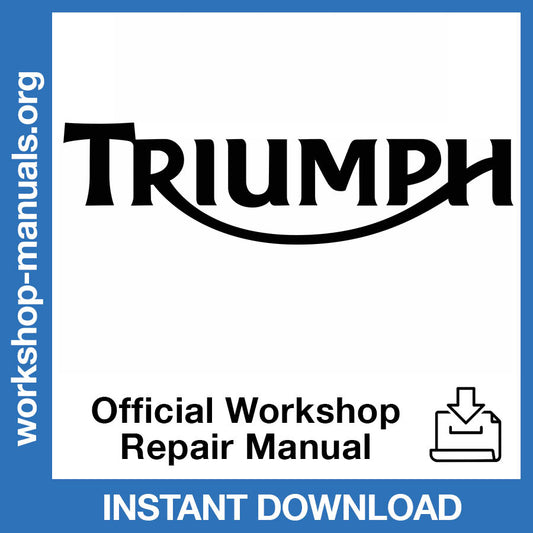 Triumph Boneville (2006) Official Workshop Repair Manual
