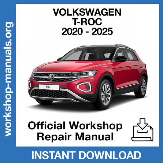 Volkswagen T-Roc (2020-2025) Official Workshop Repair Manual