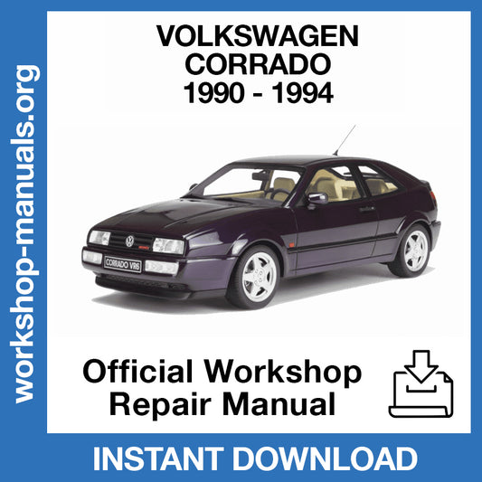 Volkswagen Corrado (1990-1994) Official Workshop Repair Manual