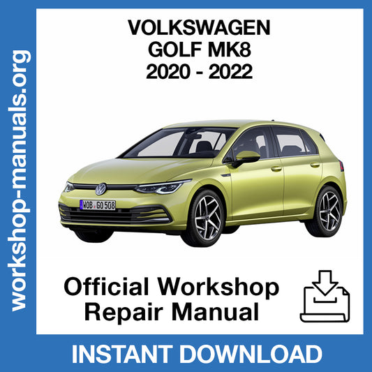 Volkswagen Golf MK8 (2020-2022) Official Workshop Repair Manual