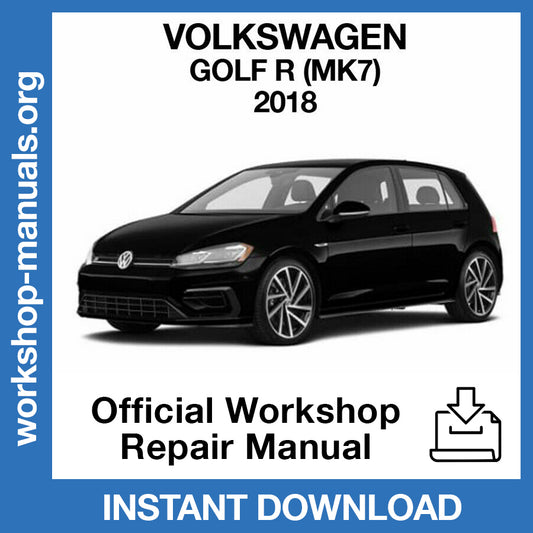 Volkswagen Golf R MK7 (2018) Official Workshop Repair Manual