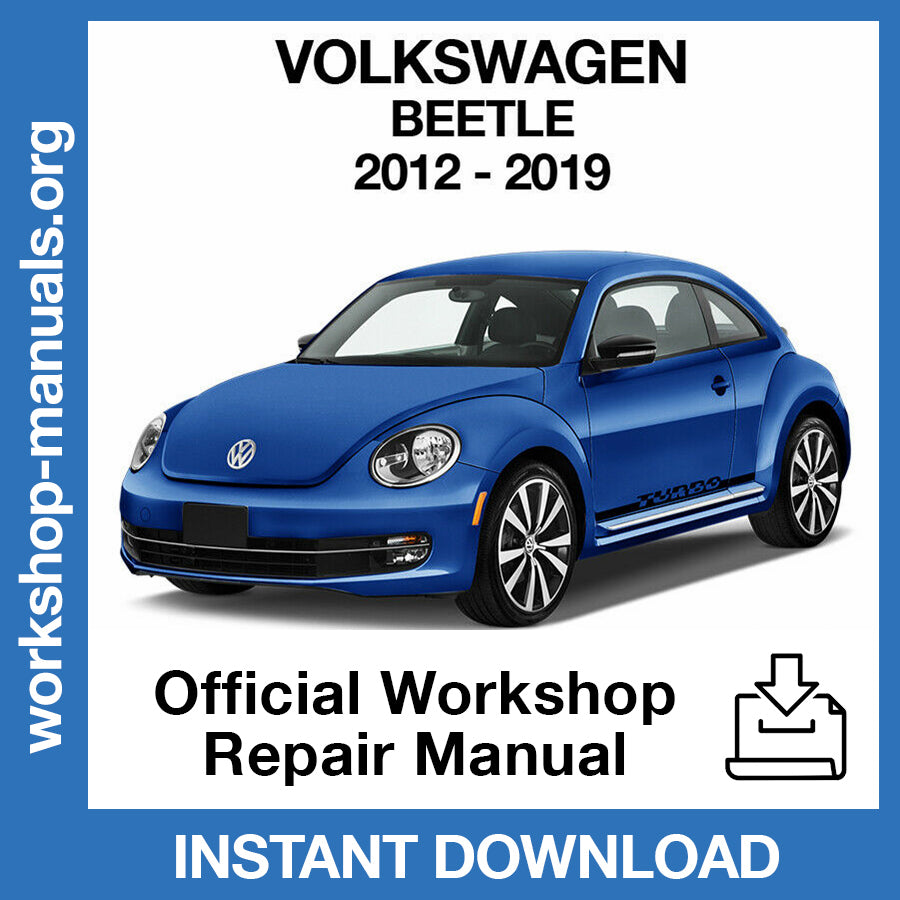 Volkswagen New Beetle (2012-2019) Official Workshop Repair Manual