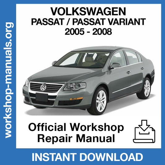 Volkswagen Passat (2005-2008) Official Workshop Repair Manual