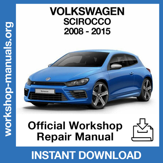 Volkswagen Scirocco (2008-2015) Official Workshop Repair Manual