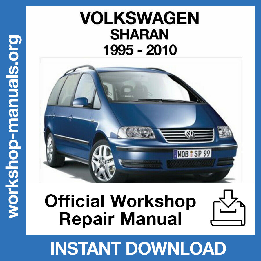 Volkswagen Sharan (1995-2010) Official Workshop Repair Manual