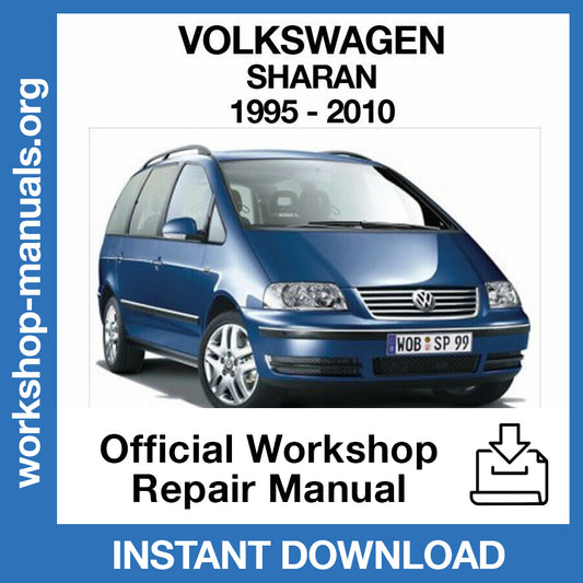 Volkswagen Sharan (1995-2010) Official Workshop Repair Manual