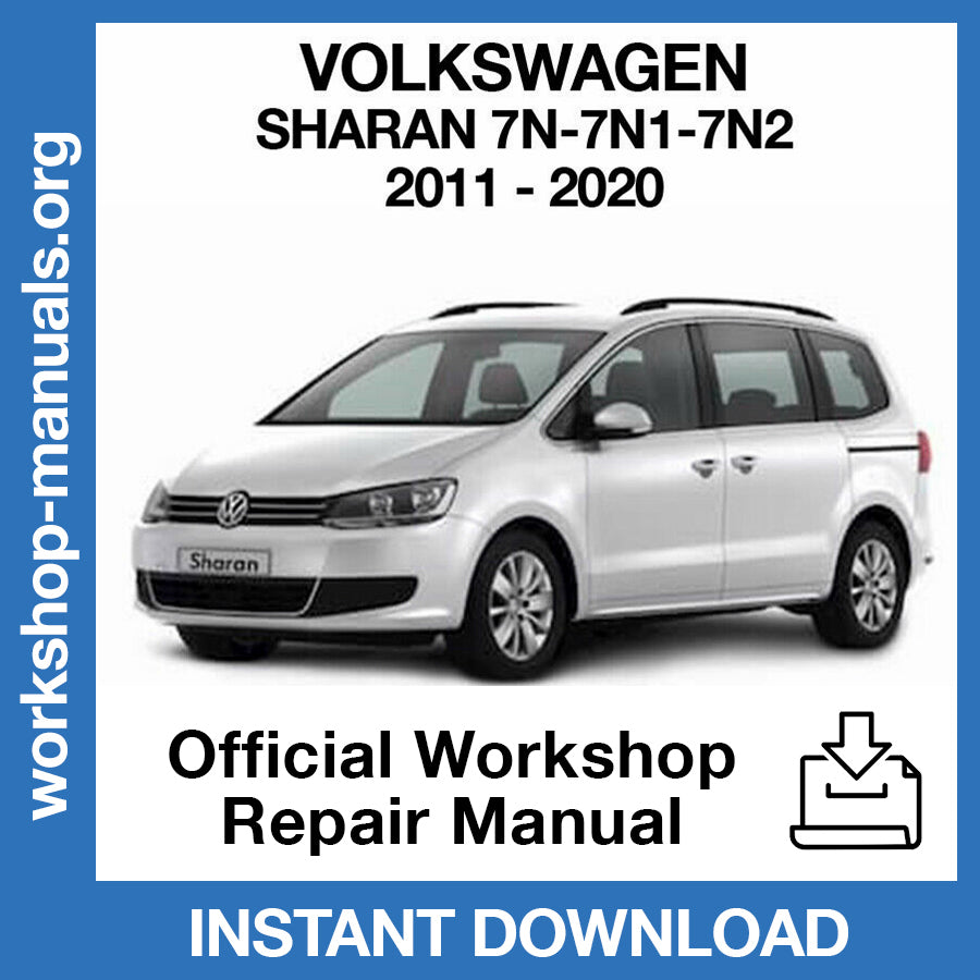 Volkswagen Sharan (2011-2020) Official Workshop Repair Manual