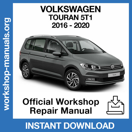 Volkswagen Touran (2016-2020) Official Workshop Repair Manual