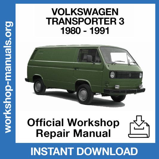 Volkswagen Transporter T3 (1980-1991) Official Workshop Repair Manual