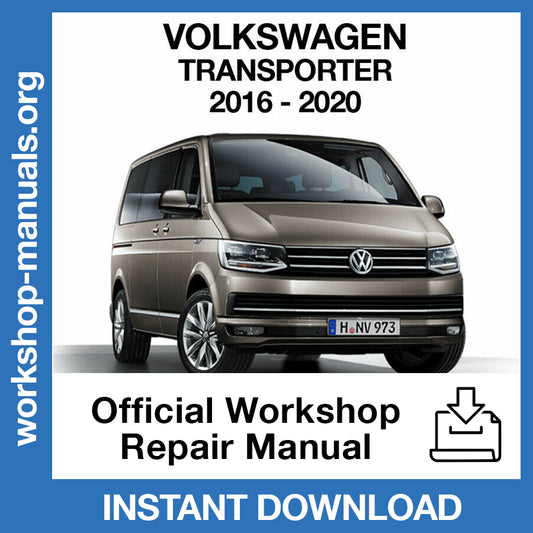 Volkswagen Transporter T6 (2016-2020) Official Workshop Repair Manual