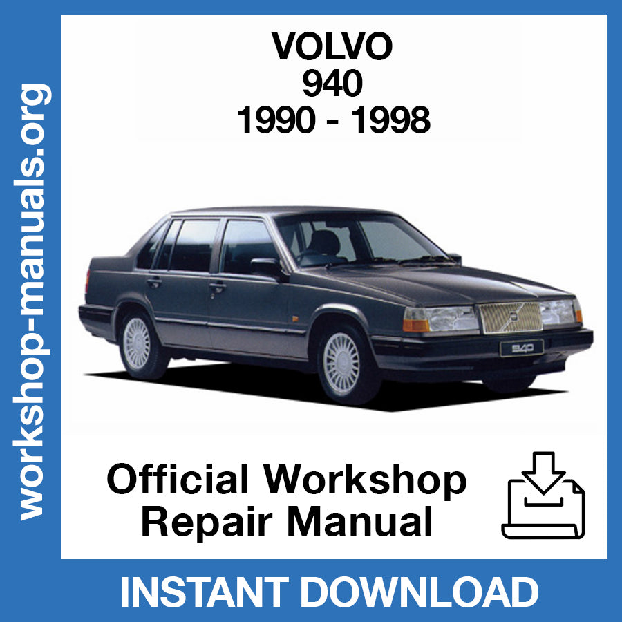 Volvo 940 (1990-1998) Official Workshop Repair Manual