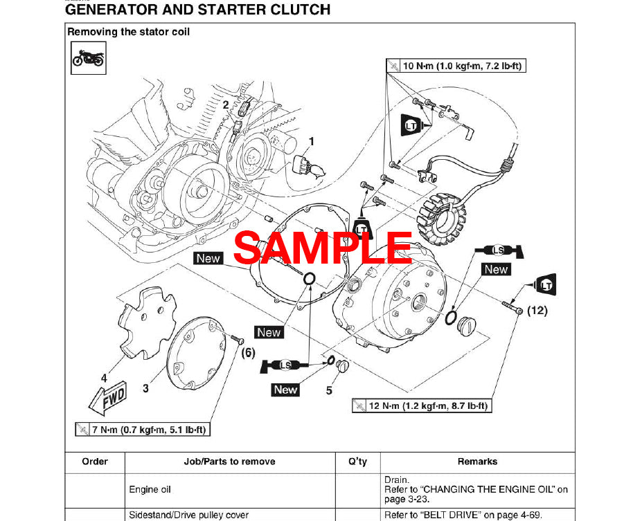 Yamaha MT-09 MT-09SP (2024-2025) Official Workshop Repair Manual